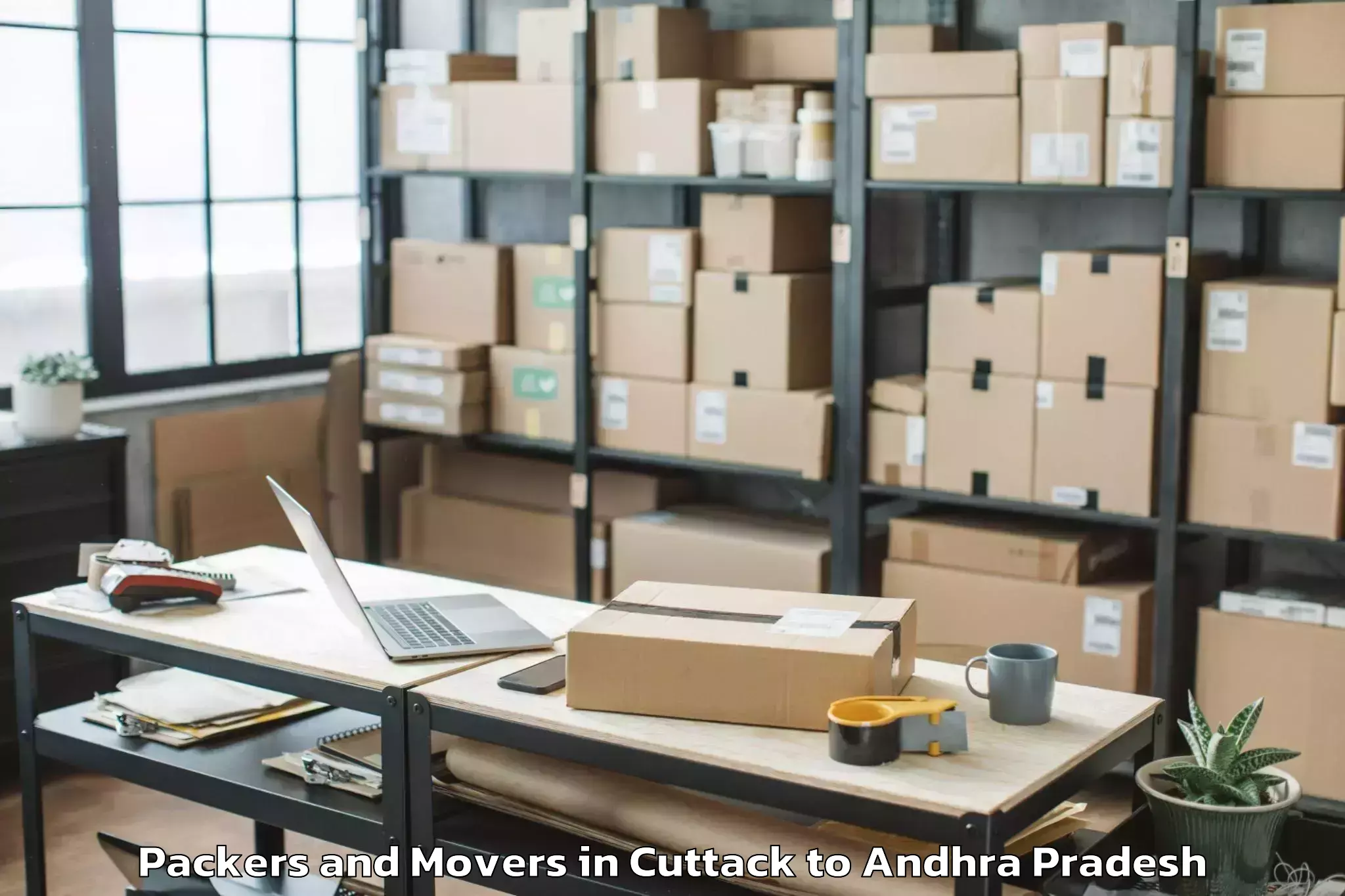 Book Cuttack to Vissannapeta Packers And Movers